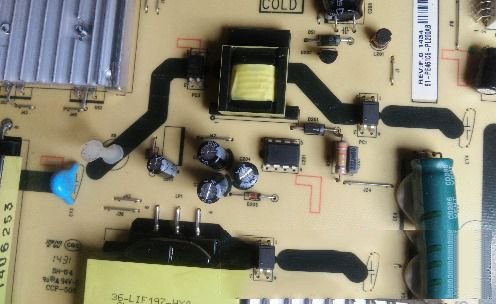 TCL L55E5700A-UD液晶电视指示灯不亮不开机的维修