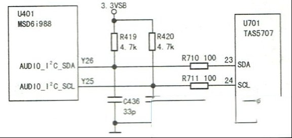 TCL L42E5300A液晶电视按待机后电源指示灯闪烁点亮