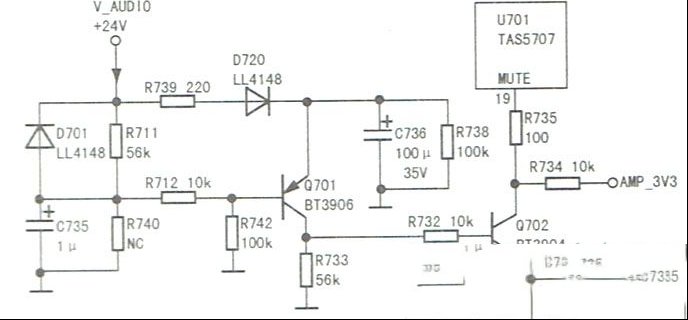 TCL L43V7300A-3D液晶电视开关机有噗噗声
