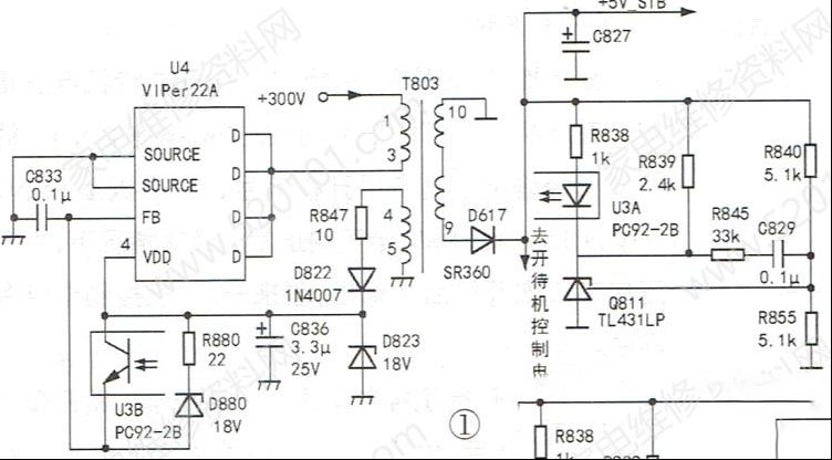 TCL L32E76液晶电视指示灯不亮不开机的维修