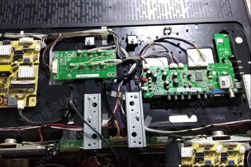 TCL L32F3370B液晶电视有声音无图像的维修