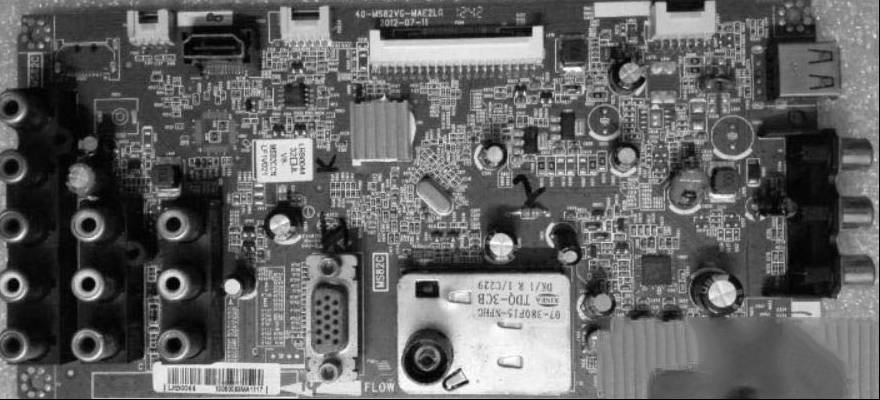 TCL LE39M08液晶电视换板后灰屏的检修思路