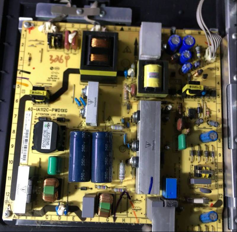 TCL L32P60BD液晶电视通电无反应的检修思路