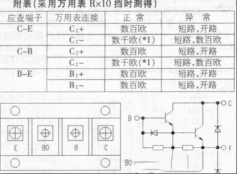 达林顿管组件检查方法