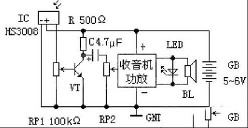 自制红外线电视遥控器检测仪