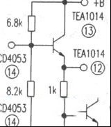 用CD4053代换TEA1014方法
