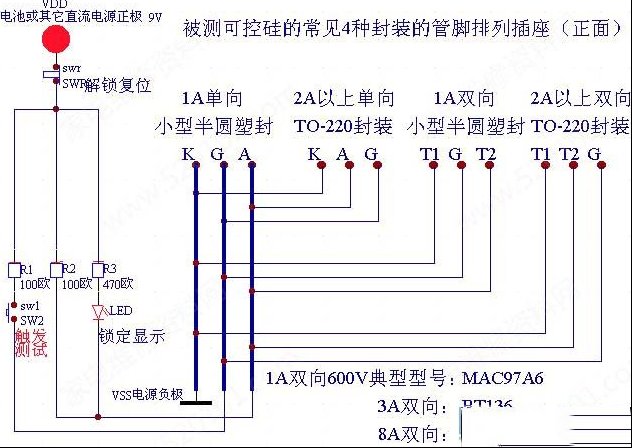 一种简单的可控硅好坏判断方法
