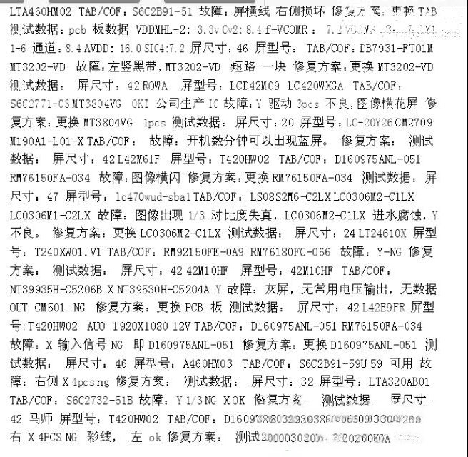 液晶屏COF绑定技术资料笔记