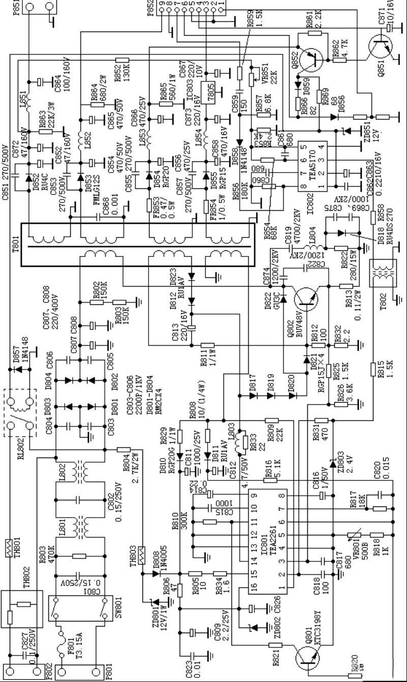 C6458_A4开关电源电路