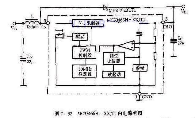 MC33466内部电路框图及其工作原理