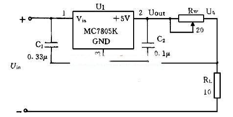 采用MC7805K系列集成稳压器的开关恒流源