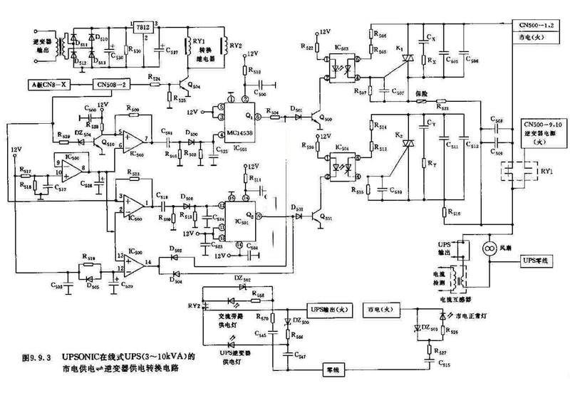UPSONIC在线式UPS的市电电路