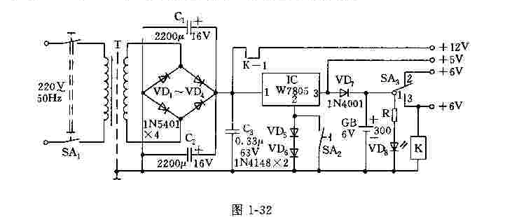 负48V稳压电源电路图