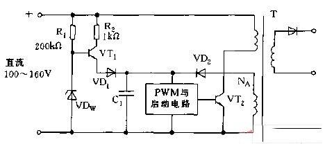 开关电源中使用软启动电路图