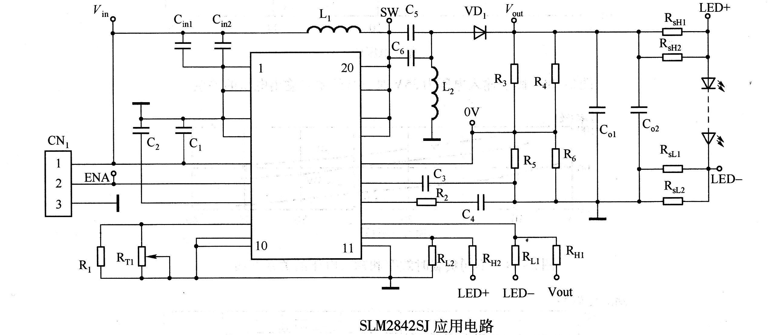 SLM2842SJ应用电路