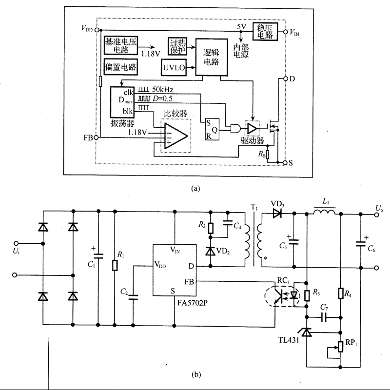 FA5702P的应用电路图