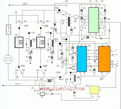 简易双音多频对讲机电路