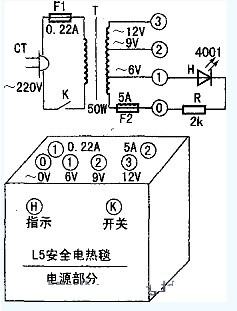 可调整低压安全电热毯