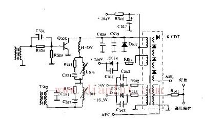 关于用GW400显示器的行输出级电路