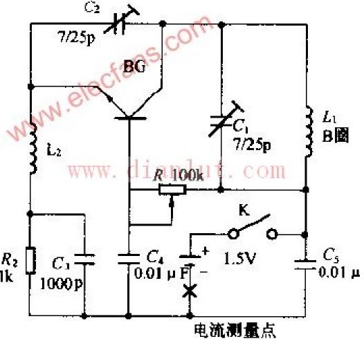 1.5V电视机伴音接收机电路原理图