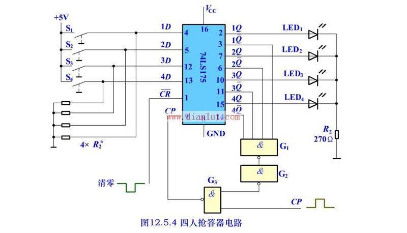 抢答器电路解析图