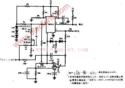 用于超精密电压频率转换器的电路