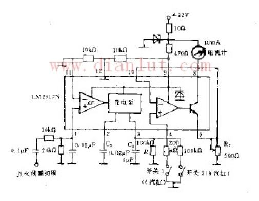 充电泵转换器构成的转速电路原理图