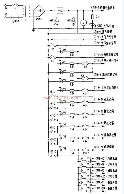 调频发射机控制电路故障检修装置的电路设计