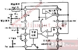 简易电压频率转换器原理电路图