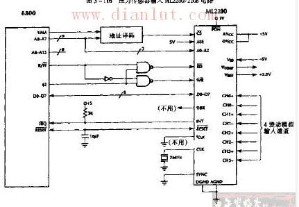ML2200与6800uP接口电路的应用