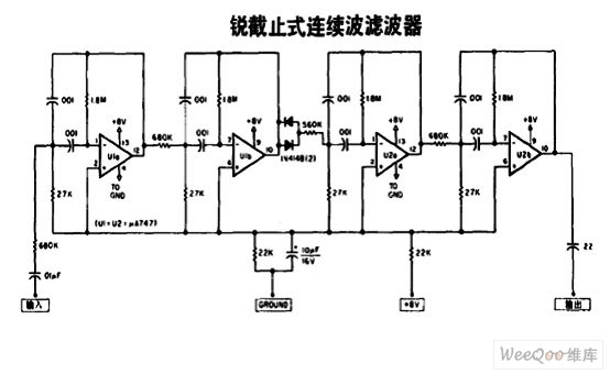 锐截止式连续波滤波器