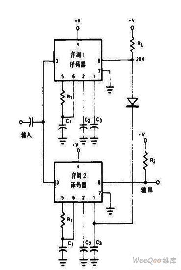 双音调译码器电路