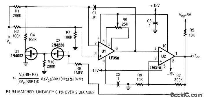 10Hz~10kHz的3个十进制振荡器