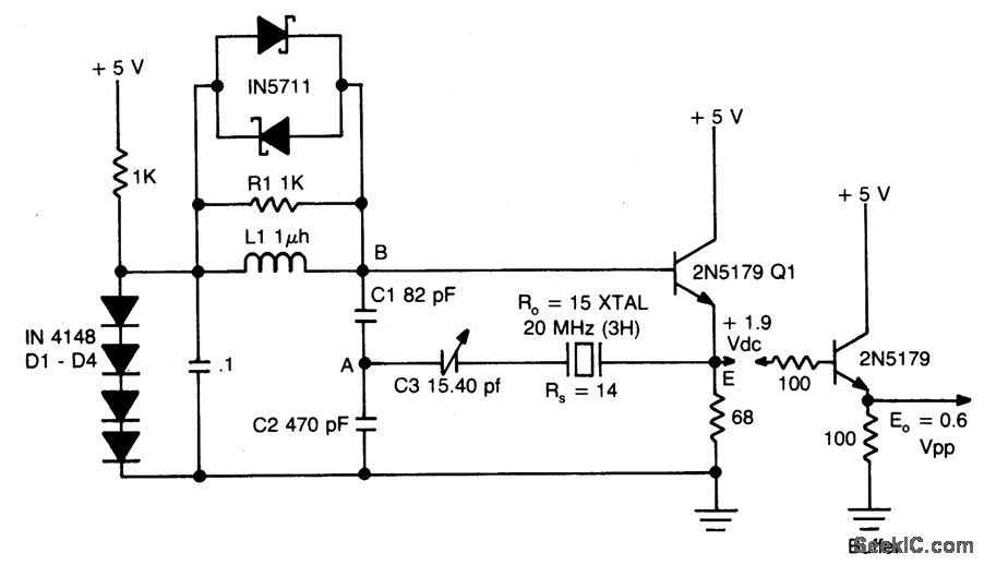 Butler发射器跟随振荡器（20MHz）