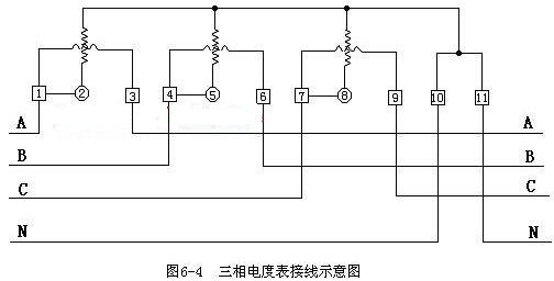 三相电度表接线图及接线方法