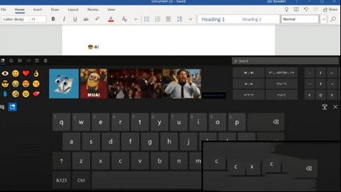 屏幕键盘上的Windows 10X默认显示为隐藏在最新的