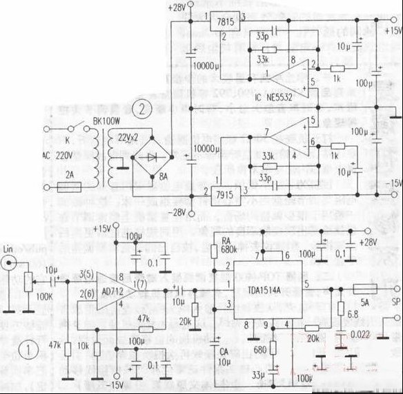 TDA1514A×2放大器制作方法（图）