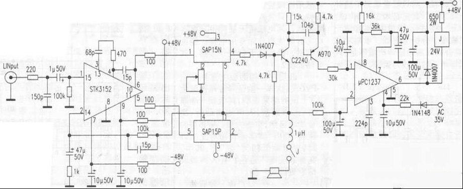 用STK3152和SAP15组成的功放（图）
