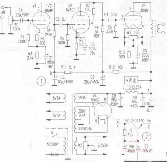 300B单端输出机制作方法（图）