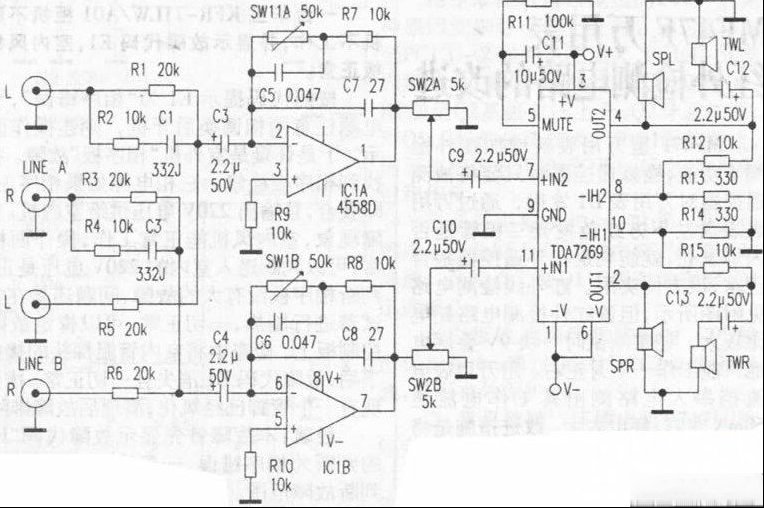 漫步者R1000TC多媒体音箱一声道无声的检修（图）