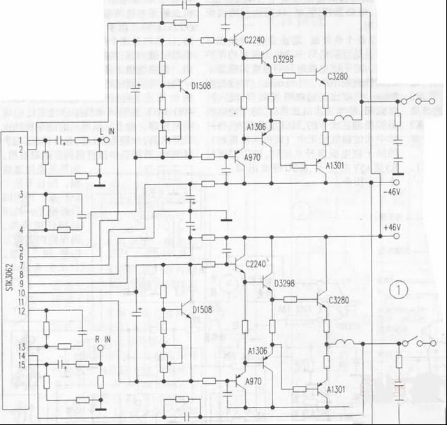 马兰士PM-54SE功放一个声道无输出的检修（图）