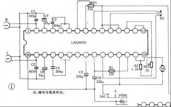 用LAG665D组成的随身听放音机原理与检修