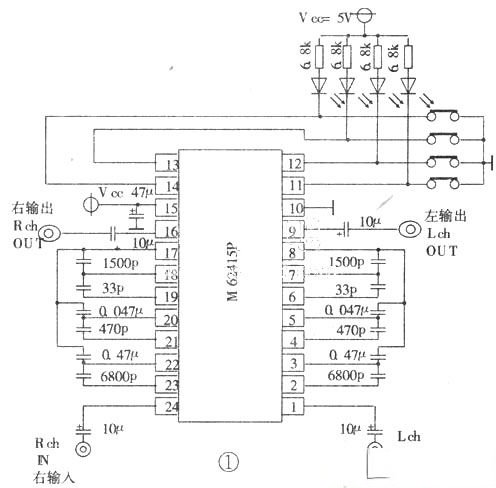 音响中的均衡及重低音电路M62415P M62412P M51134P资料