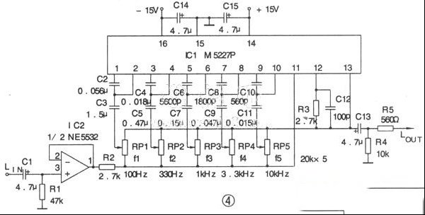 一款典型频率均衡电路