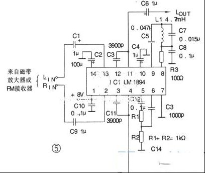 一款典型的动态降噪电路