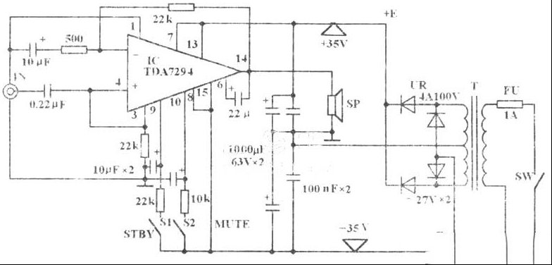 适合初烧友自制的100W功放TDA7294