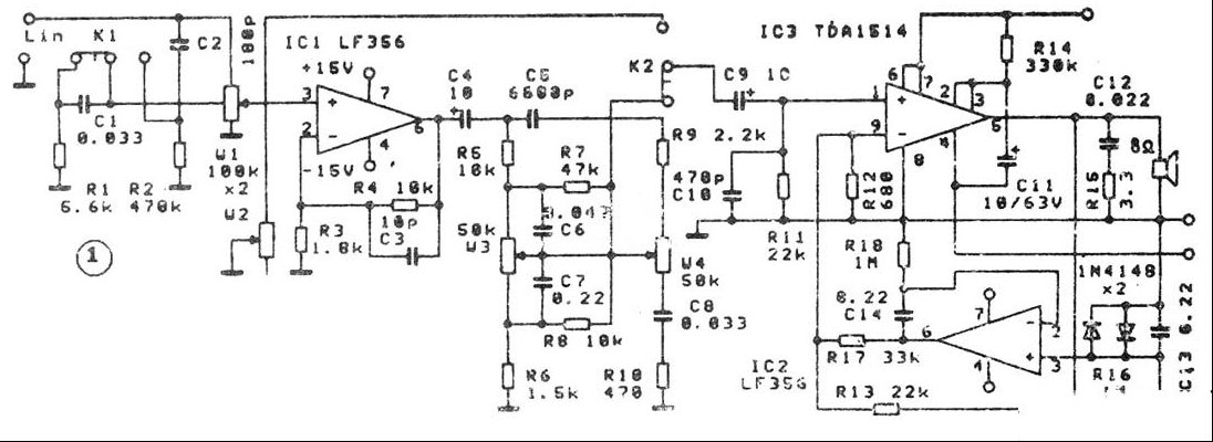 采用LF356和TDA1514的改进型优质功放