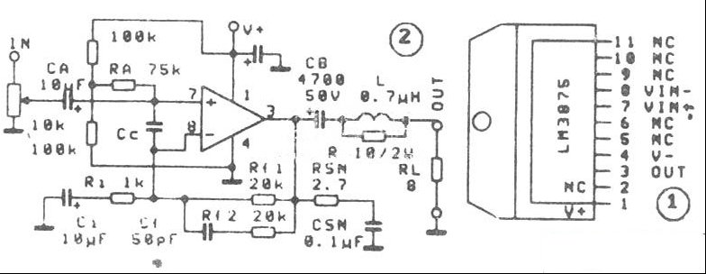 高性能单片功放LM3875T