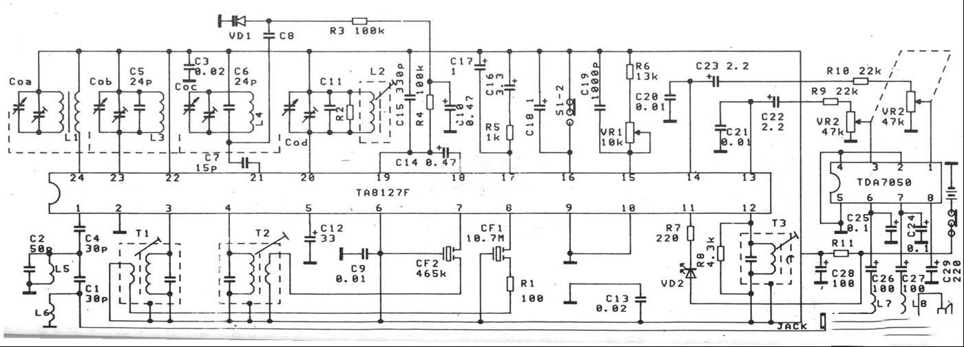 迪桑R-707收音机电路原理与分析