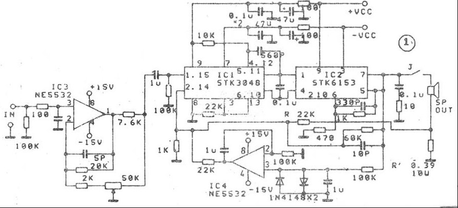 STK3048和STK6153组合的一款高品质功放
